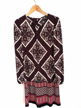 Tommy Hilfiger - Paisley Boho Jersey Dress - Size 12